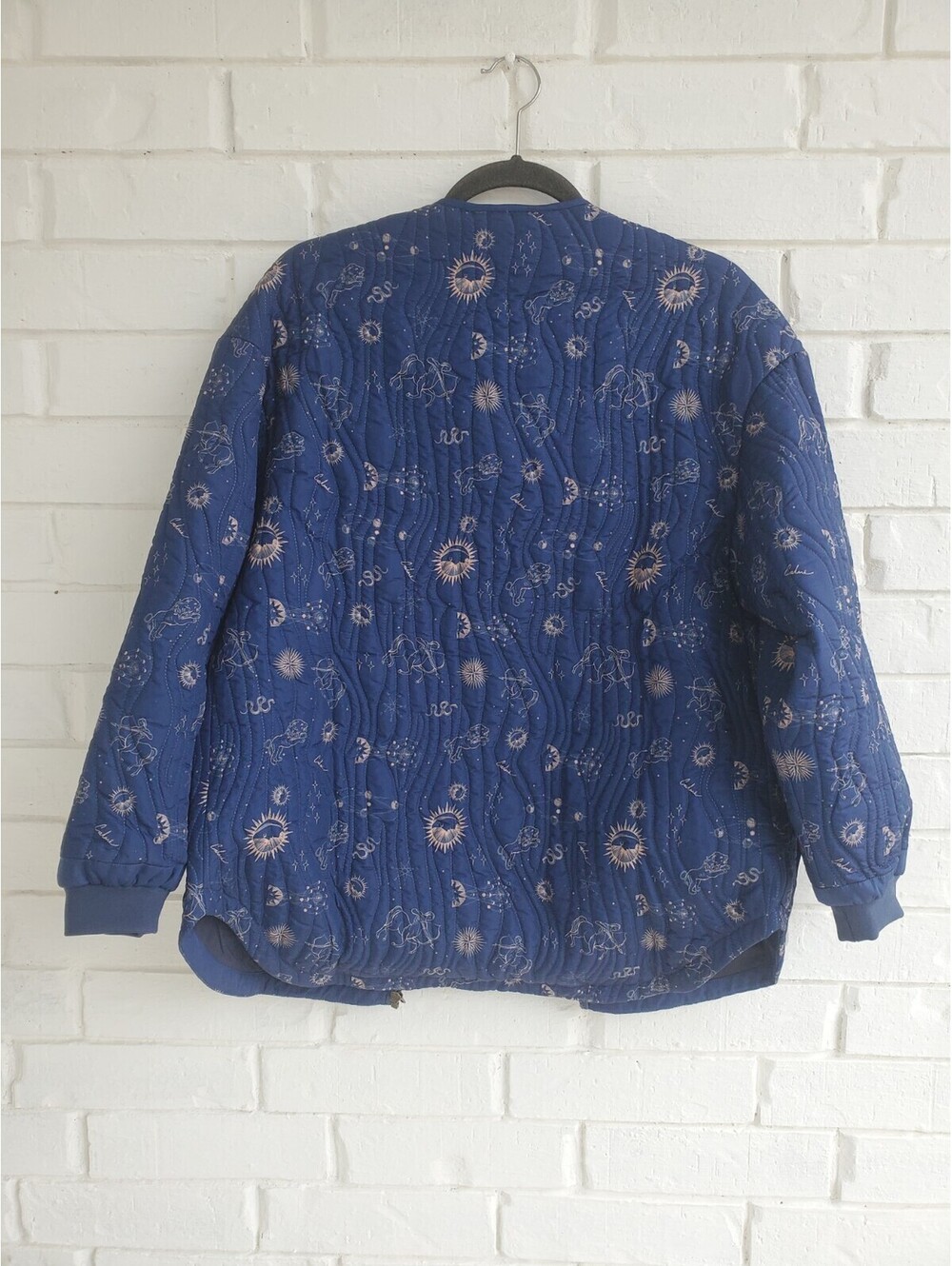 $240 Calme by Johnny Was Yessi Quilted Astrology Softshell Zip Jacket Medium - Picture 7 of 9